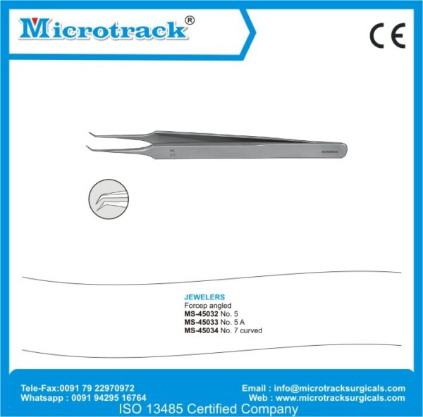 Jewelers Forcep Angled