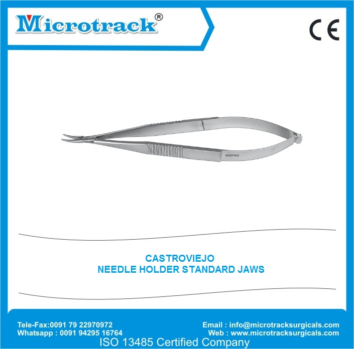 Castroviejo Needle Holder 18cm TC Curved