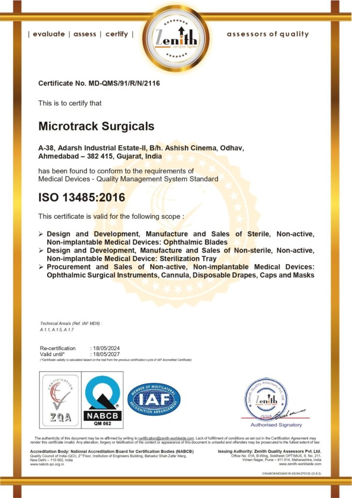 microtrack surgicals ophthalmic instruments